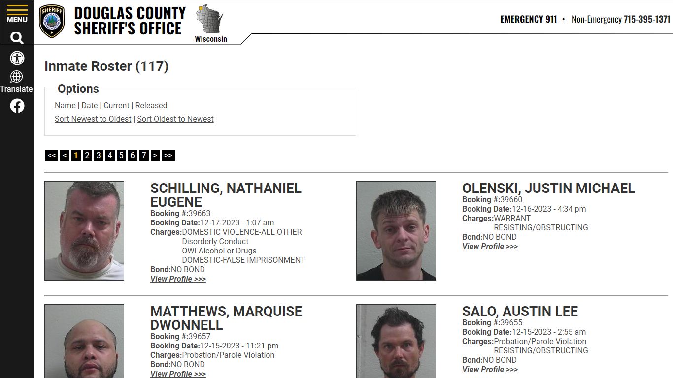 Inmate Roster - Current Inmates Booking Date Descending - Douglas ...